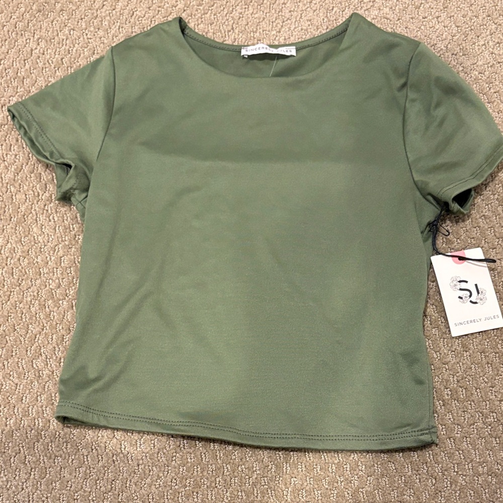 Sincerely Jules crop T-shirt